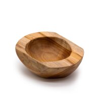 Schale Teak massiv ca. 20 cm lang für Obst Snacks Handarbeit