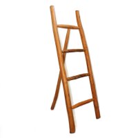 Handtuchhalter Leiter Teakholz 120 cm hoch Ständer...