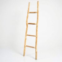 Deko Leiter Holz 150 cm hoch Ständer Handtuchhalter...