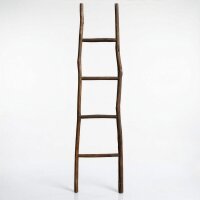 Deko Leiter Holz 150 cm hoch Braun Ständer Handtuch...