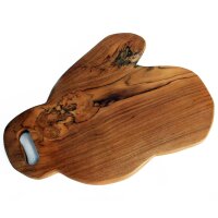 Schneidebrett Teak groß 40 cm Massivholz Küche...
