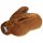 Schneidebrett Teak groß 40 cm Massivholz Küche Java Unikat