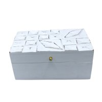 Deko Kiste Weiß 22 x 12 x 10 cm Mango Holz...