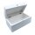 Deko Kiste Weiß 22 x 12 x 10 cm Mango Holz Aufbewahrung