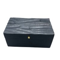 Box Schwarz 22 x 12 x 10 cm Mango Holz Handarbeit...
