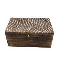 Kiste Mangoholz Antik 22 x 12 x 10 cm Schmuck Handarbeit