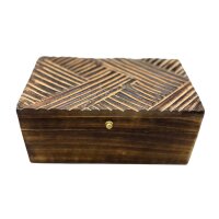 Kiste Mangoholz Antik 22 x 12 x 10 cm Schmuck Handarbeit