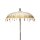 Deko Schirm Boho Ø 190 cm Canvas Holz Bali Gartenschirm