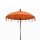 Deko Sonnenschirm Orange Ø 1,9 m Baumwolle Holz Bali Garten