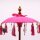 Deko Sonnenschirm Mini 45 cm Rosa Baumwolle Bali Tischdeko