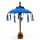 Deko Sonnenschirm Mini 40 cm Blau Baumwolle Bali Tischdeko