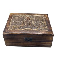 Deko Kiste Mango 20 x 15 x 7,5 cm Buddha Yoga Handarbeit Box