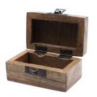 Pillendose Set 10 Stück Holz 8,5 x 5,5 cm klein...