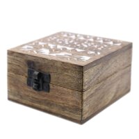 Box Set 2 Stück Mangoholz 10 x 10 x 6 cm Slawisches...