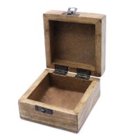 Box Set 2 Stück Mangoholz 10 x 10 x 6 cm Slawisches Muster