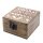 Box Set 2 Stück Mangoholz 10 x 10 x 6 cm Slawisches Muster