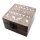Box Set 2 Stück Mangoholz 10 x 10 x 6 cm Slawisches Muster