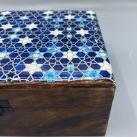 Holzbox Mango Stern 20 x 15 x 8 cm Aufbewahrung Handarbeit