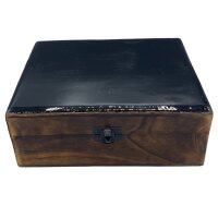 Schmuckkästchen Keramik 20 x 15 x 7,5 cm Schwarz...