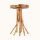 Beistelltisch Teak Baumscheibe Epoxidharz – Ø 40 cm Meer Java