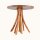 Beistelltisch Teak Baumscheibe Epoxidharz – Ø 60 cm Meer Java