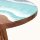 Beistelltisch Teak Baumscheibe Epoxidharz – Ø 60 cm Meer Java