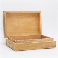 Box Holz Hamsa 21,5 x 14 x 6 cm Deko Schachtel Handarbeit
