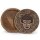 Schachtel Holz rund Ø 17,5 cm Mango Buddha Handarbeit Deko