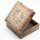 Holzbox Mango 25 x 25 x 10 cm Mondphasen Schmuck Handarbeit