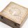 Holzbox Mango 25 x 25 x 10 cm Mondphasen Schmuck Handarbeit