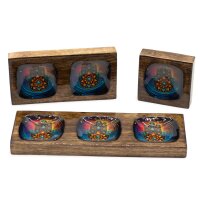 Dekoschale Ablage Set 3 Teile Mango emailliert Handarbeit