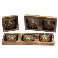 Deko Schale Set 3 Teile Mango emailliert Schlüssel...