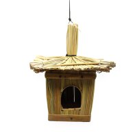 Vogelhaus hängend Seegras Bambus Garten Balkon...
