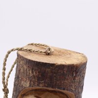 Vogelhaus Holz Mann Deko Garten Baumstamm Bali Handarbeit