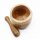 Mörser mit Stößel Teak 12 x 12 cm massiv Gewürzmörser Java