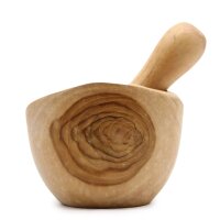 Mörser mit Stößel Teak 11 x 11,5 cm...