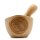 Mörser mit Stößel Teak 11 x 11,5 cm Gewürze Kräuter Handarbeit