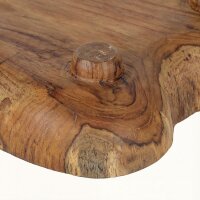 Dekoschale Holz Teak geölt Handarbeit Unikat Java