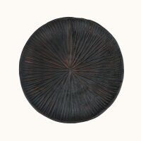 Dekoschale Teakholz geölt massiv rund Ø 40 cm Handarbeit