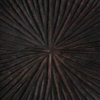 Dekoschale Teakholz geölt massiv rund Ø 40 cm Handarbeit