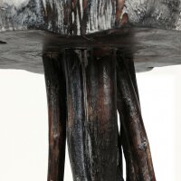 Beistelltisch Teakholz Epoxidharz B: 45 cm Unikat Java