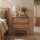 Nachttisch Teak Rattan – 2 Schubladen Retro Handarbeit Indonesien