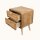 Nachttisch Teak Rattan – 2 Schubladen Retro Handarbeit Indonesien