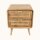 Nachttisch Teak Rattan – 2 Schubladen Retro Handarbeit Indonesien