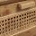Nachttisch Teak Rattan – 2 Schubladen Retro Handarbeit Indonesien