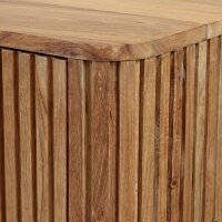 TV Lowboard Teak Lamellen 140 cm – 2 Türen Handarbeit Indonesien