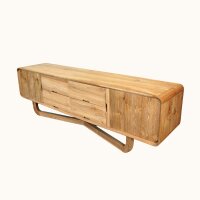 Sideboard Teak 200 cm – Bogengestell 4 Schubladen Handarbeit Indonesien