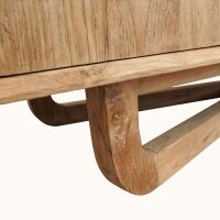 Sideboard Teak 200 cm – Bogengestell 4 Schubladen Handarbeit Indonesien
