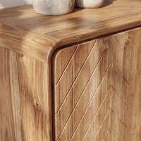 Sideboard Teak 150 cm Chevron – 3 Schubladen Handarbeit Indonesien