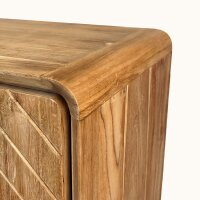 Sideboard Teak 150 cm Chevron – 3 Schubladen Handarbeit Indonesien